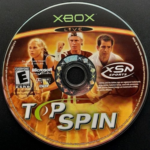 Top spin xbox disc - spin, only